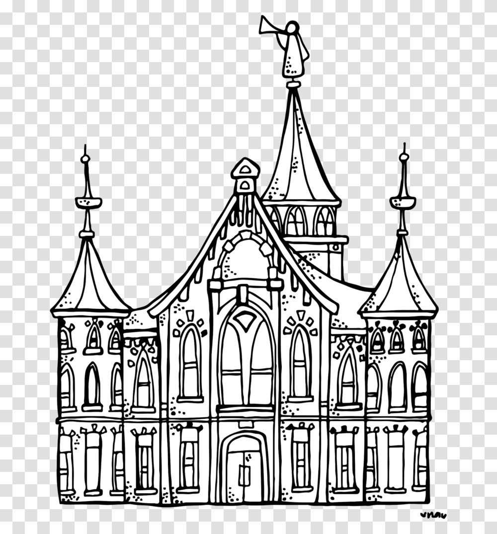 Melonheadz Lds Illustrating Provo City Center Temple Clipart, Architecture, Building, Church, Spire Transparent Png
