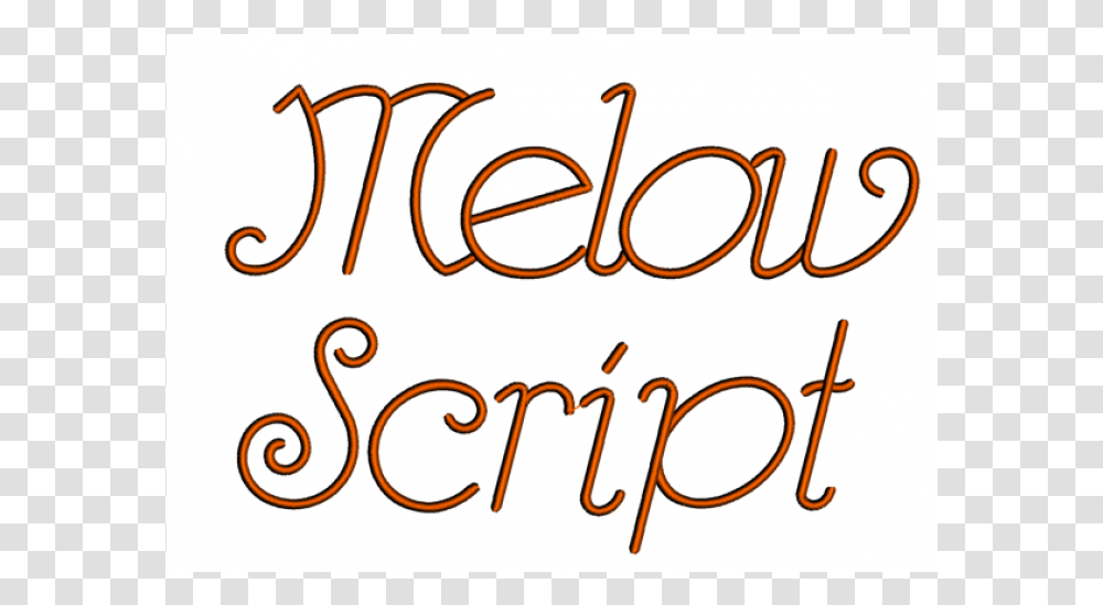 Melow Font Machine Embroidery Script Upper And Lower Calligraphy, Label, Dynamite, Bomb Transparent Png