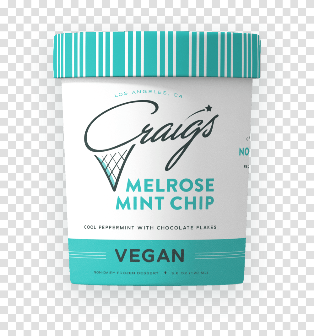 Melrose Mint ChipData Rimg LazyData Rimg Scale Craigs Vegan Ice Cream, Label, Bottle, Beverage Transparent Png
