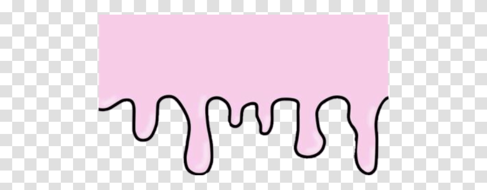 Melt Pink Tumblr Cute Colorful Girl Drip Top, Label, Logo Transparent Png