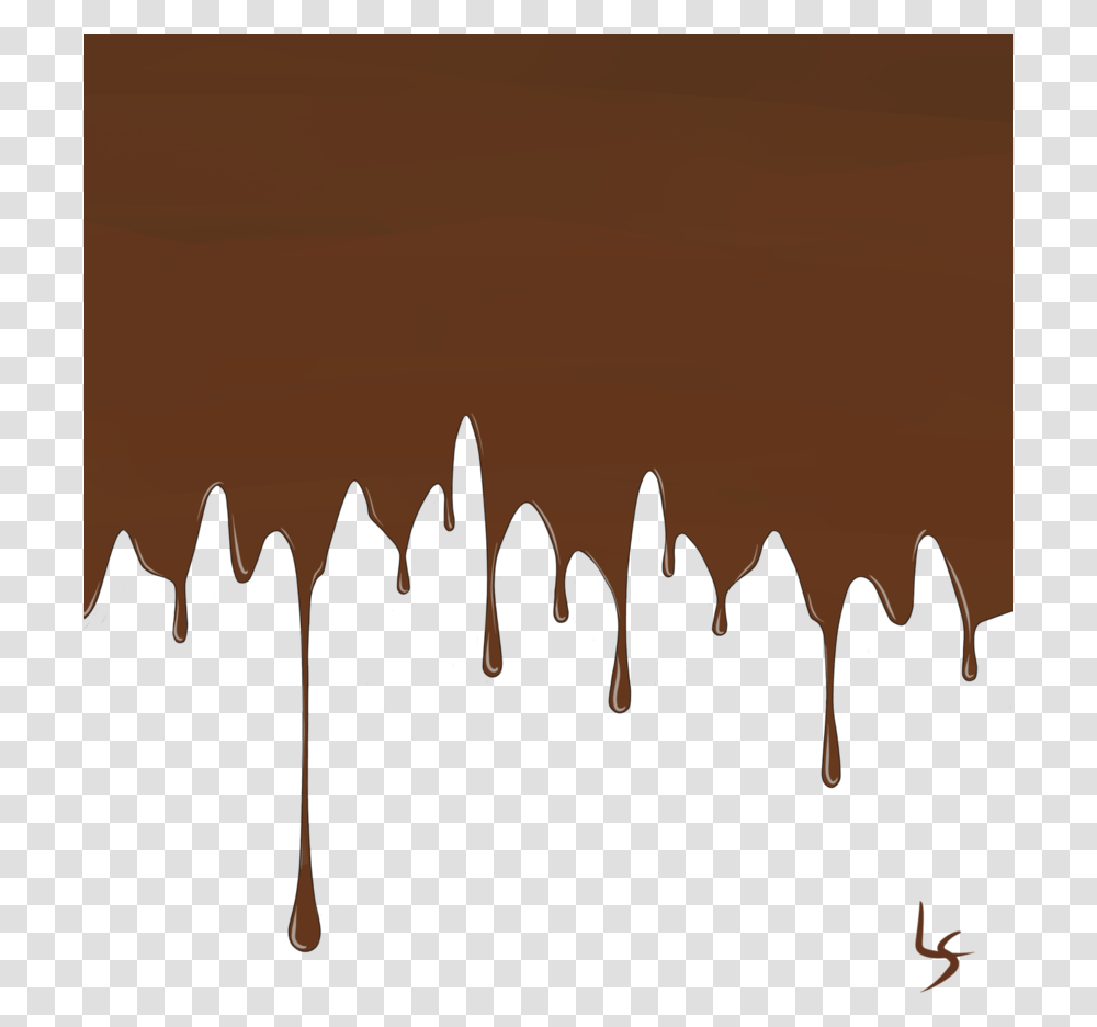 Melted Chocolate By Lis Banner Black And White Library Melted Chocolate Vector, Silhouette, Nature, Outdoors, Panoramic Transparent Png