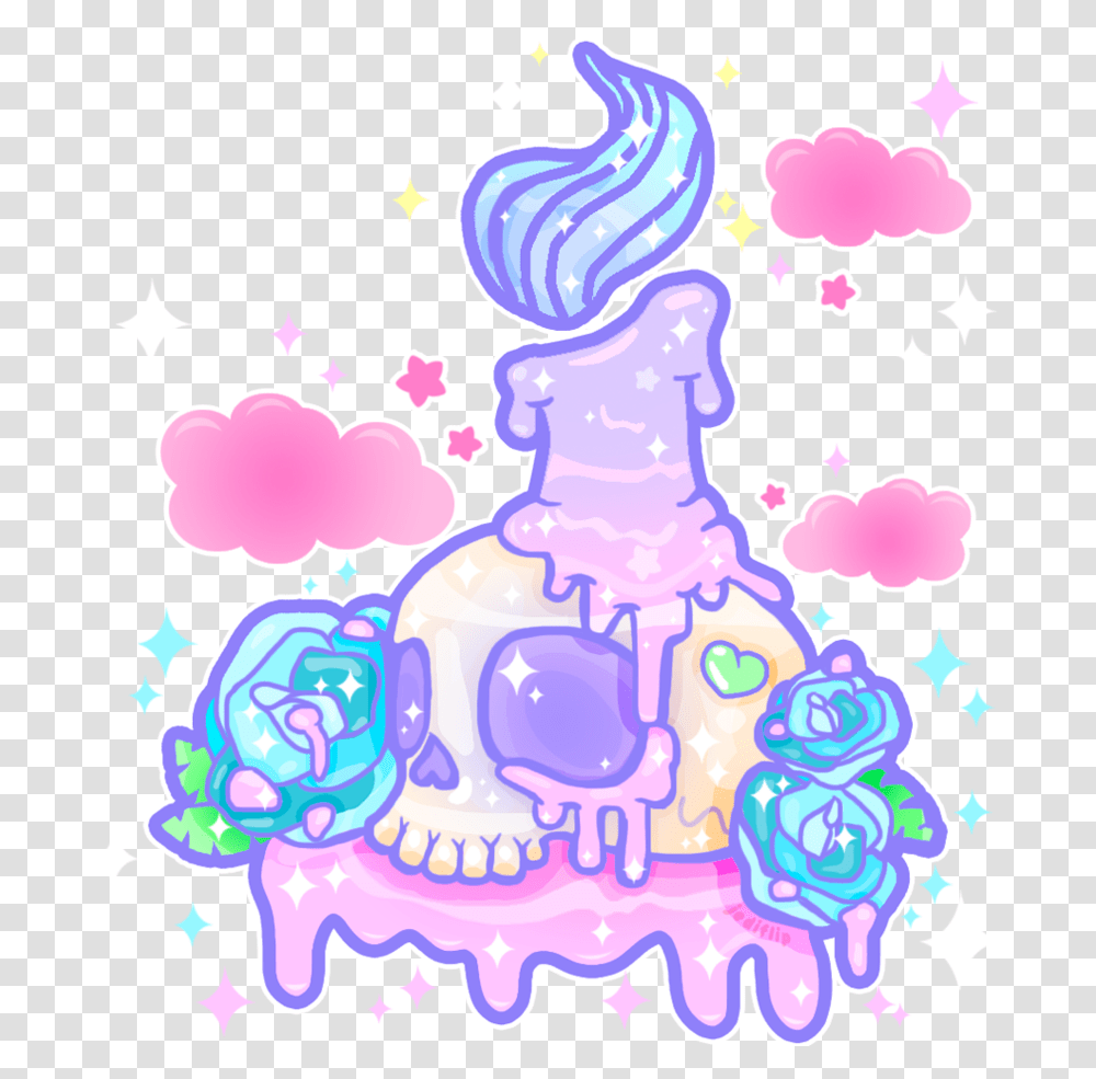 Melty Candle Sparkle By Missjediflip Kawaii Pastel Goth Tattoo, Outdoors, Nature Transparent Png