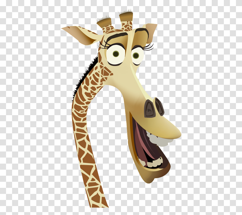 Melvin The Giraffe From Madagascar, Mammal, Animal, Cross, Wood Transparent Png