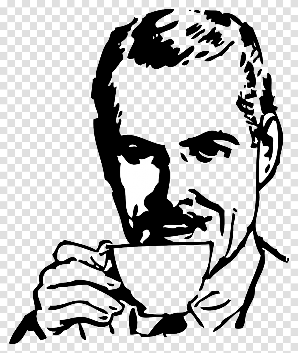 Meme Drinking Coffee, Person, Human, Head, Face Transparent Png