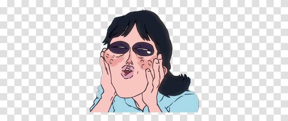 Meme Emoji Discord Emoji Cartoon, Face, Person, Head, Sunglasses Transparent Png