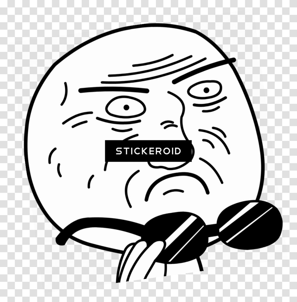 Meme Face, Stencil, Doodle, Drawing Transparent Png