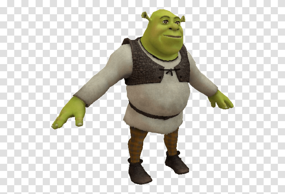 Meme Memes Shrek Tpose Freetoedit T Pose Shrek, Person, Human, Figurine, Toy Transparent Png
