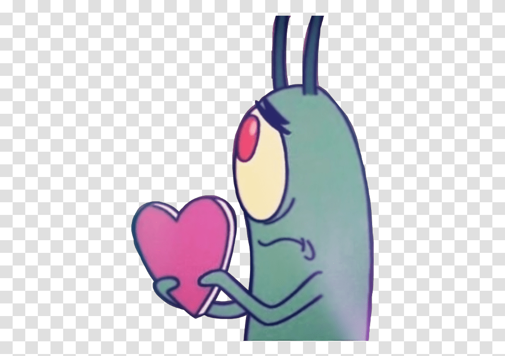 Meme Spongebob Aesthetic Vsco Cool Plankton Drawing With Heart, Label, Text, Outdoors Transparent Png