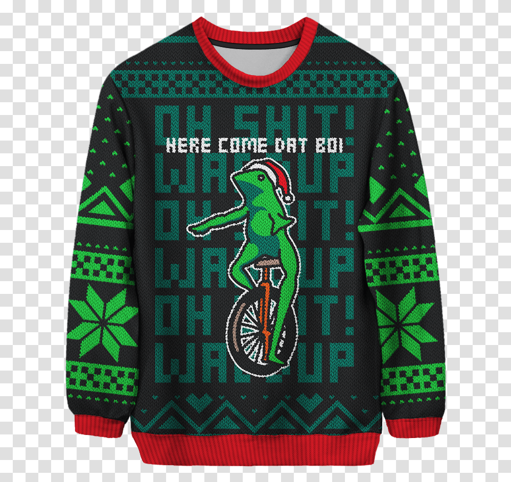 Meme Themed Ugly Christmas Sweaters That Will Remind You Sueteres De Navidad De Satan, Clothing, Apparel, Sleeve, Long Sleeve Transparent Png