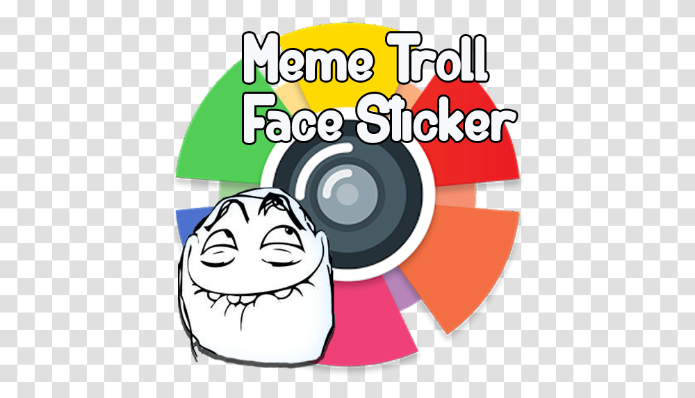 Meme Troll Face Stickers Google Play'd Ttbiqlr Meme, Electronics, Camera, Poster, Advertisement Transparent Png