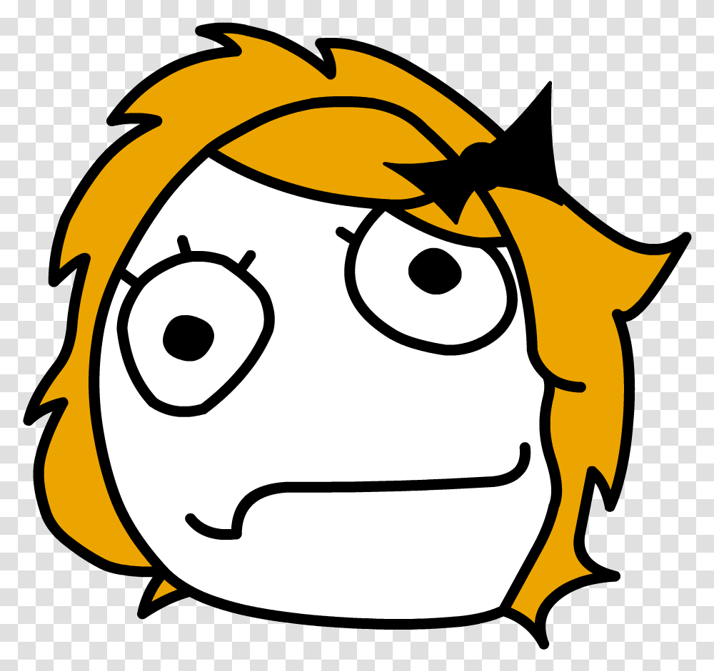 Memes By Zcooger Album Girl Troll Face, Angry Birds, Label Transparent Png