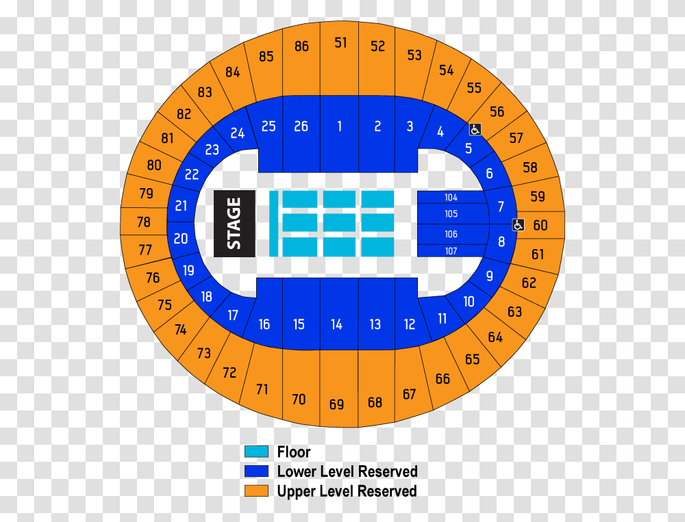 Memorial Coliseum End Stage Scotiabank Place Seating Chart, Number, Clock Tower Transparent Png