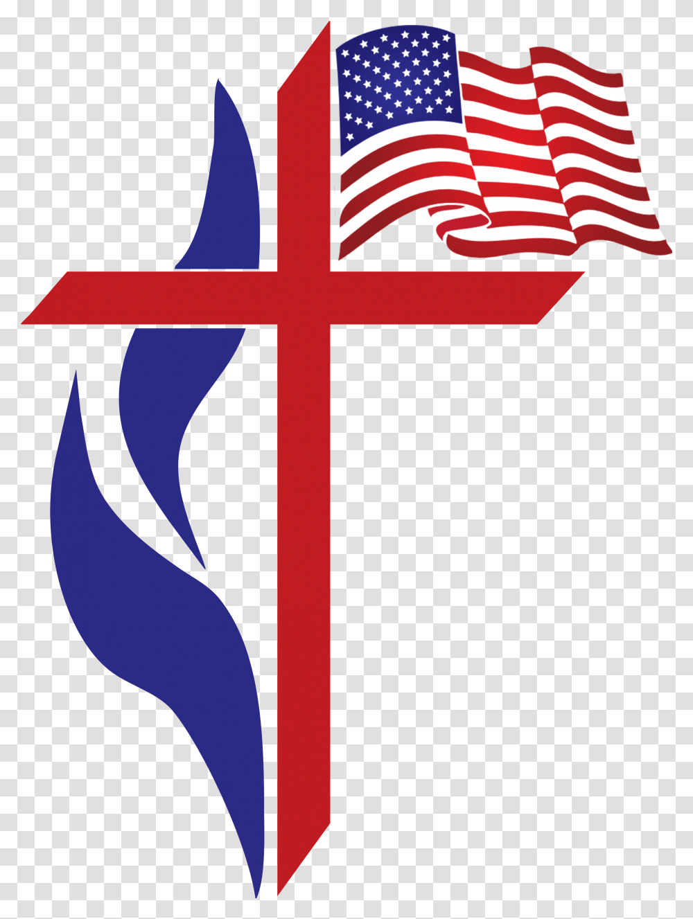 Memorial Day Flag Clipart, Cross, American Flag, Emblem Transparent Png