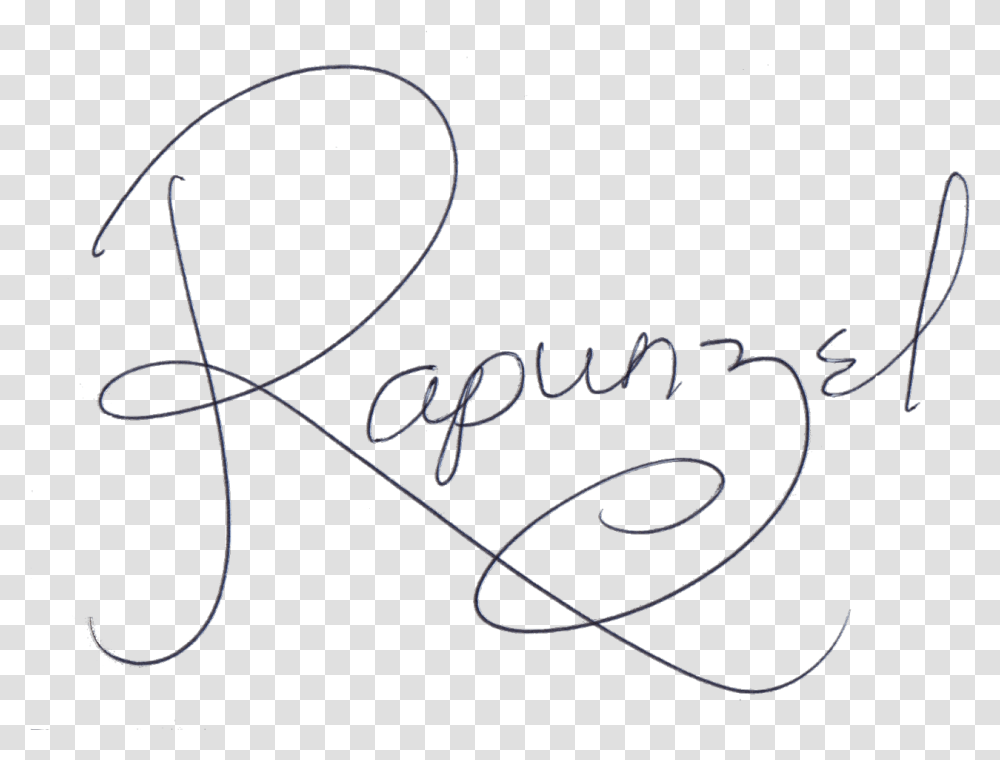 Memories Clipart Autograph Disney Princess Signatures Rapunzel, Bow, Handwriting, Calligraphy Transparent Png
