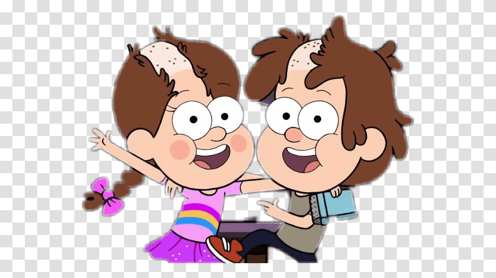 Memories Clipart Mabel And Dipper Kids, Face, Crowd, Huddle, Video Gaming Transparent Png