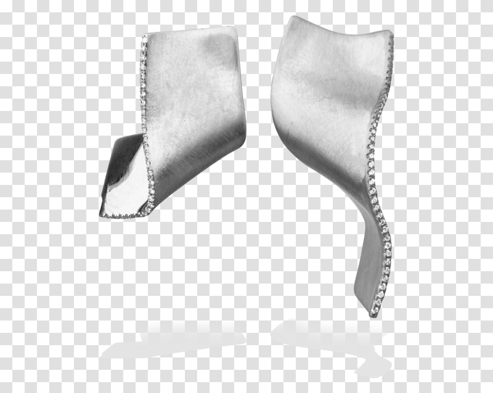 Memories Of Water White Gold And Diamond Earrings Silver, Clothing, Cushion, Shoe, Footwear Transparent Png