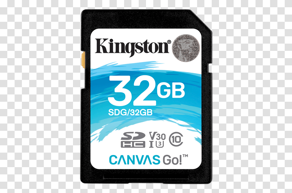 Memory Card Kingston Canvas Go Sdhc 32 Gb Black Kingston Canvas Go, Phone, Electronics, Mobile Phone, Cell Phone Transparent Png