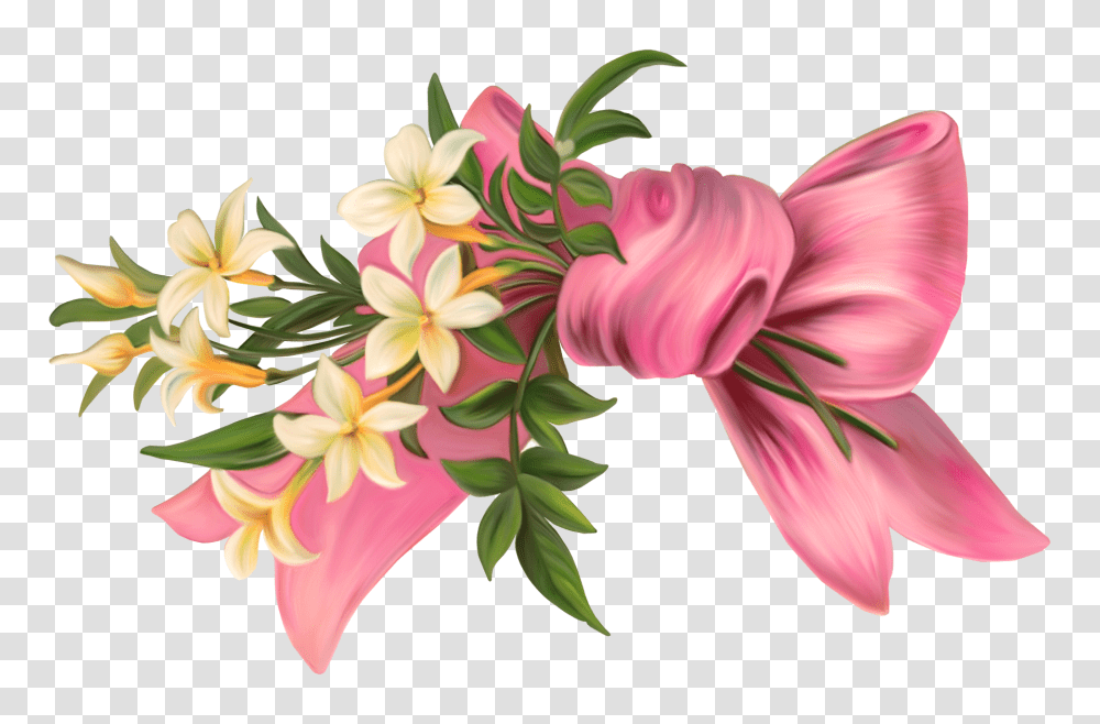 Memory Clipart Love Ribbon Flowers, Graphics, Floral Design, Pattern, Plant Transparent Png