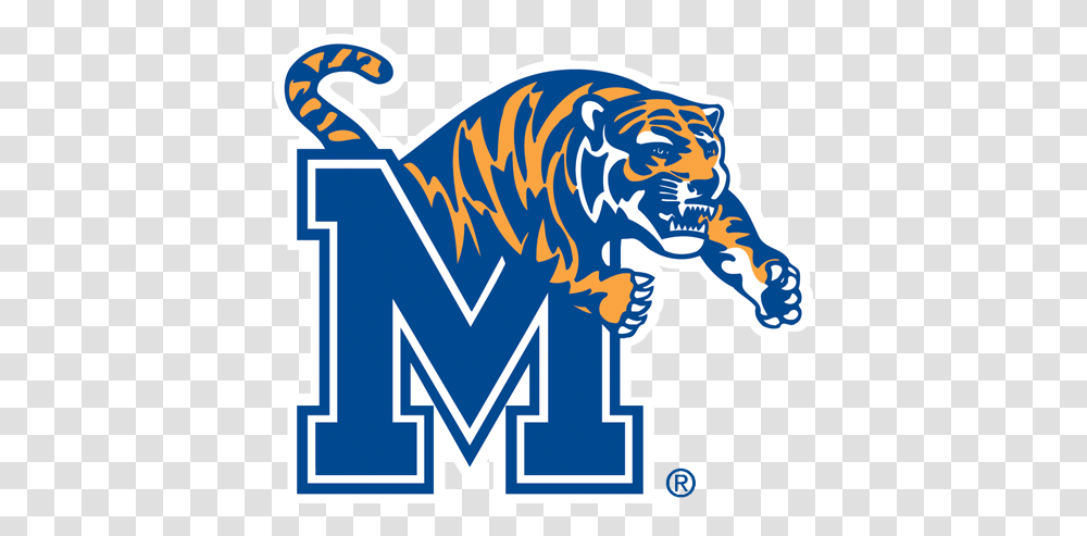 Memphis Logos Memphis Tigers Logo, Wildlife, Animal, Mammal, Symbol Transparent Png