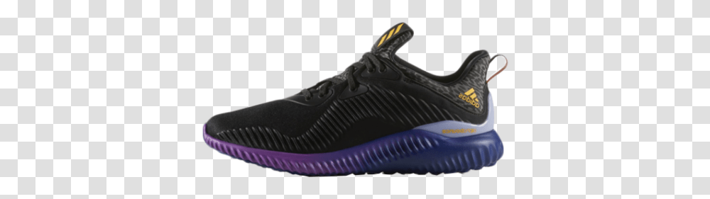 Men Adidas Alpha Bounce Purple Blue Running Shoe, Footwear, Clothing, Apparel, Foam Transparent Png
