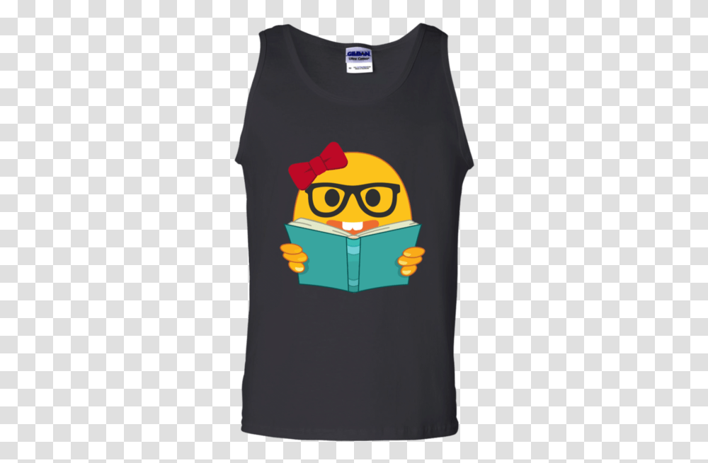 Men And Woman's Emoji Nerd Bookworm T Shirt For Love Playera De Veguetta, Apparel, Reading, T-Shirt Transparent Png