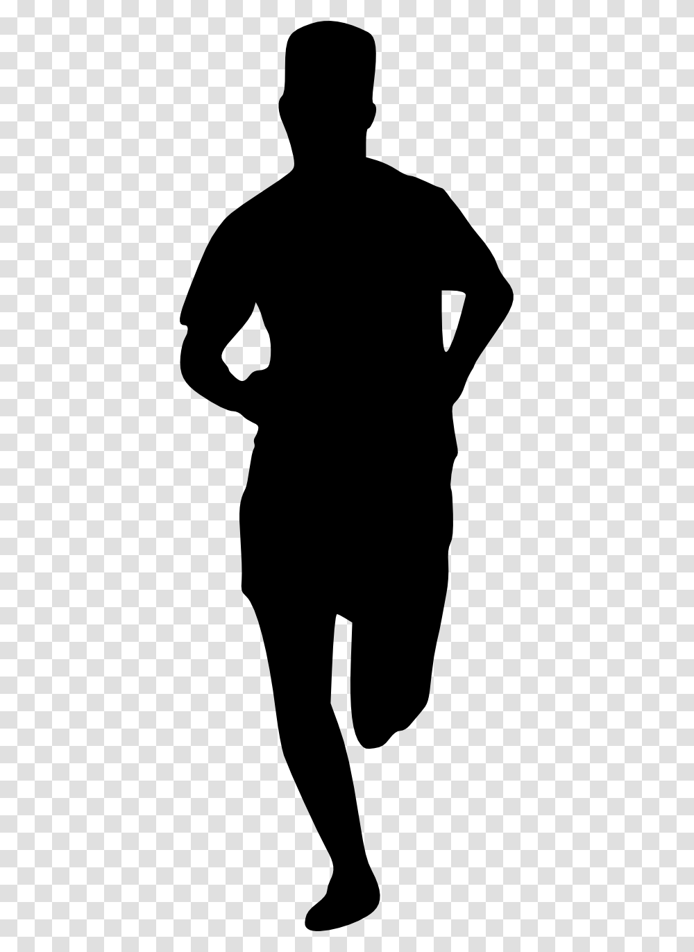 Men Black And White, Silhouette, Person, Human, Sleeve Transparent Png