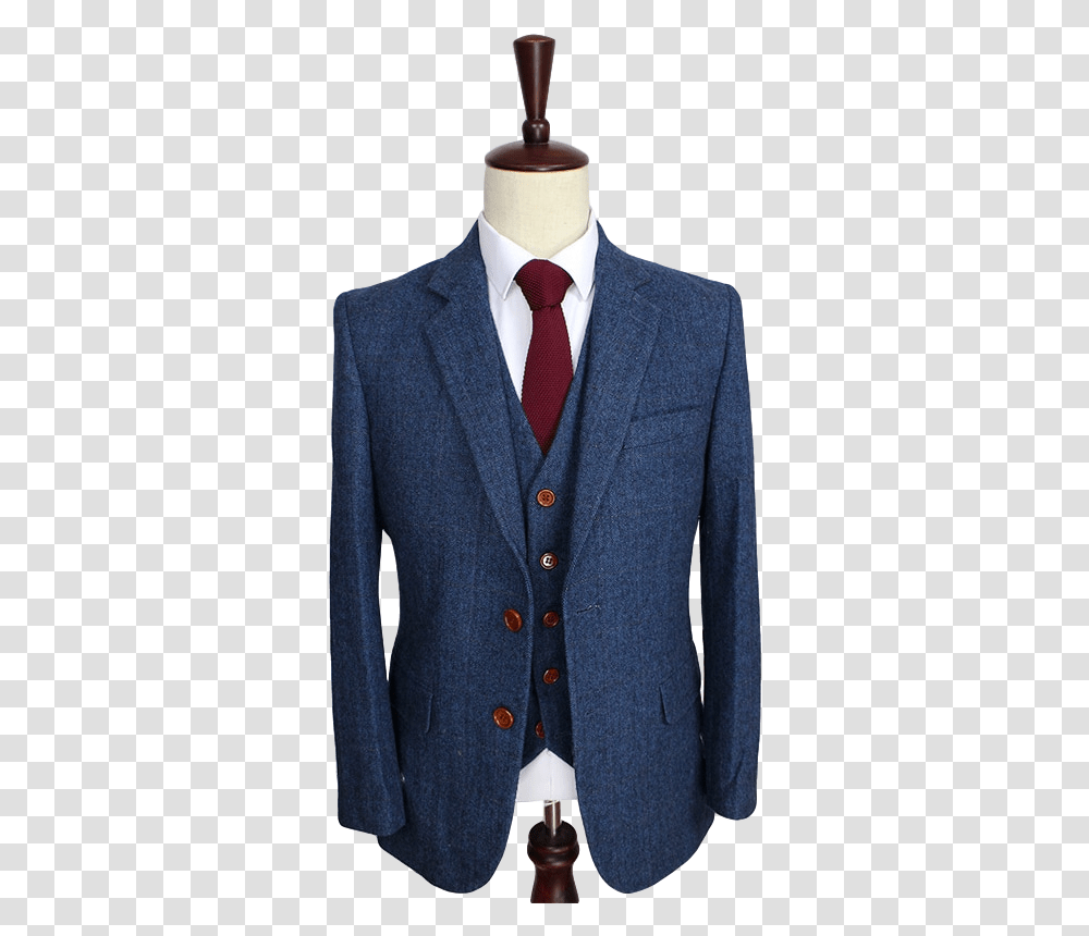 Men Blue Woolen Suit, Tie, Accessories, Apparel Transparent Png