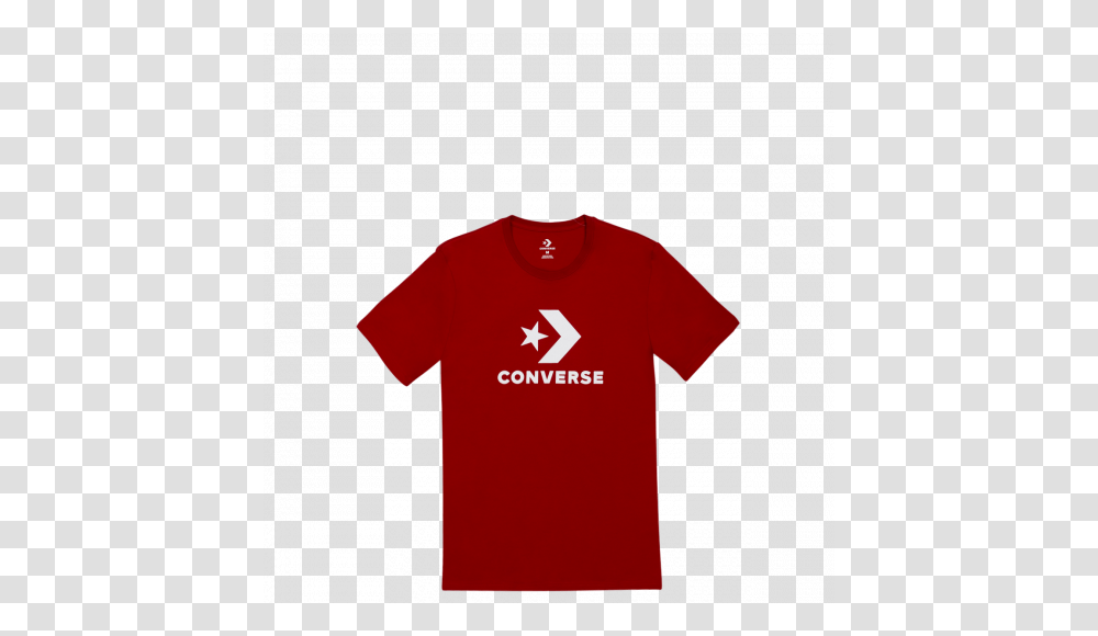 Men Converse Star Chevron Short Sleeve T Shirt Enamel Red, Apparel, T-Shirt, Jersey Transparent Png