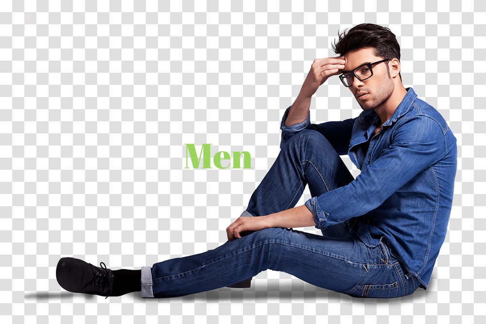 Men Fashion Model 5 Background Men Fashion, Pants, Person, Sitting Transparent Png