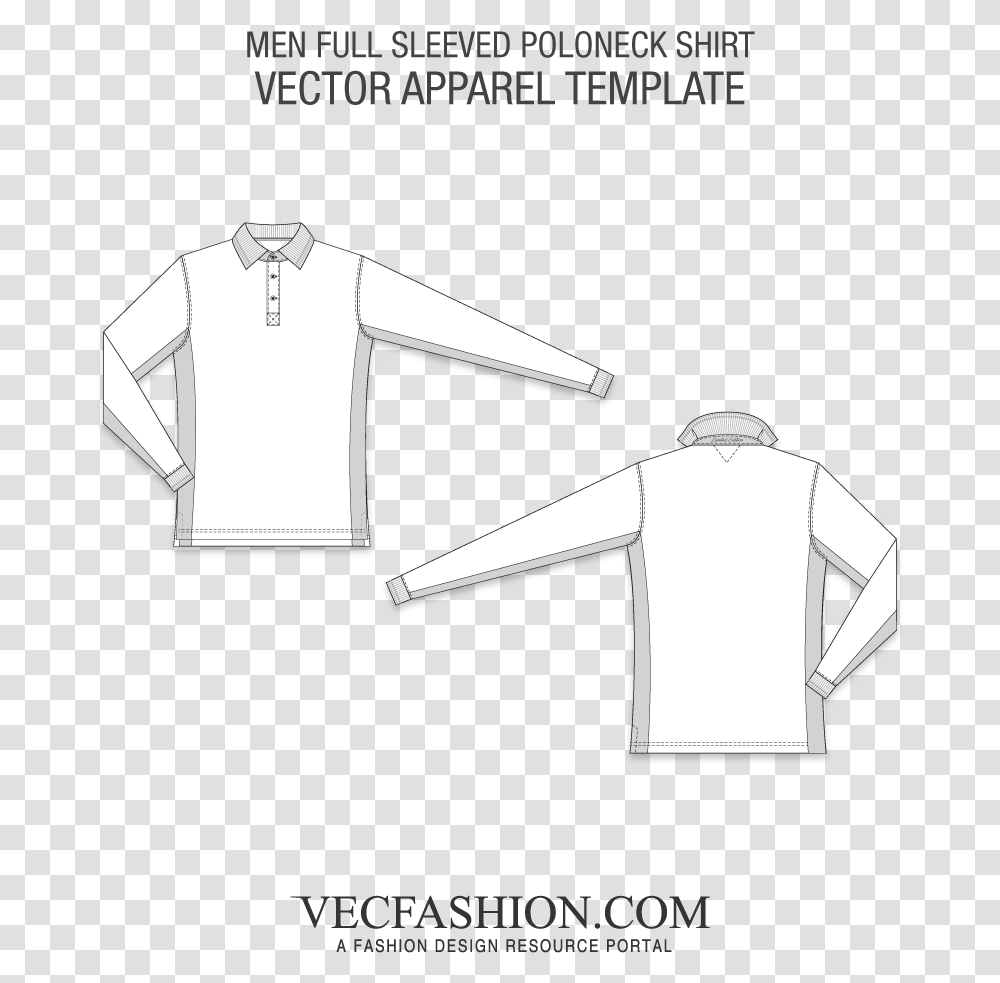 Men Full Sleeved Poloneck ShirtClass Lazyload Lazyload Men Tank Top Template, Coat, Long Sleeve, Jacket Transparent Png