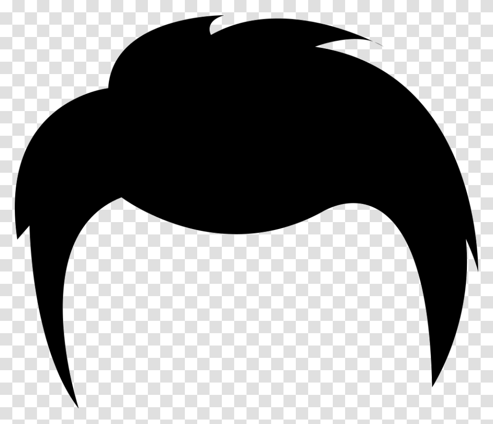 Men Hair Icon Men Cartoon Hairstyles With Beards And Mustache, Silhouette, Stencil, Baseball Cap, Hat Transparent Png