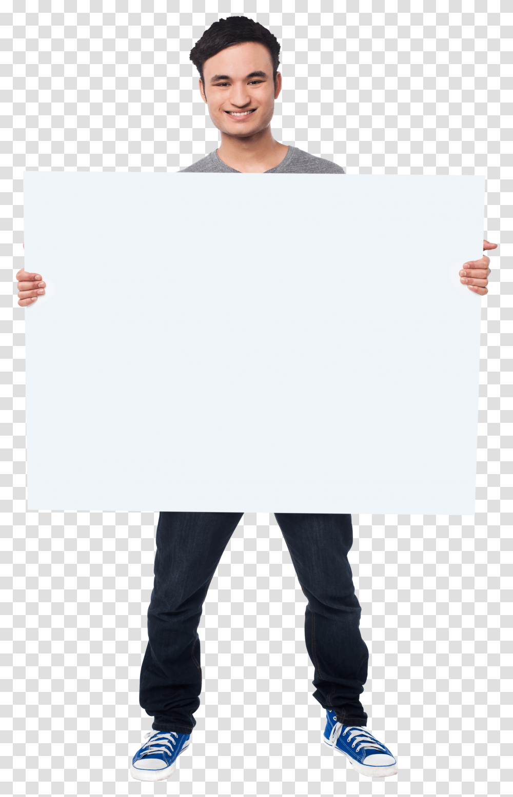 Men Holding Banner Photo Man Holding Banner, White Board, Person, Human Transparent Png
