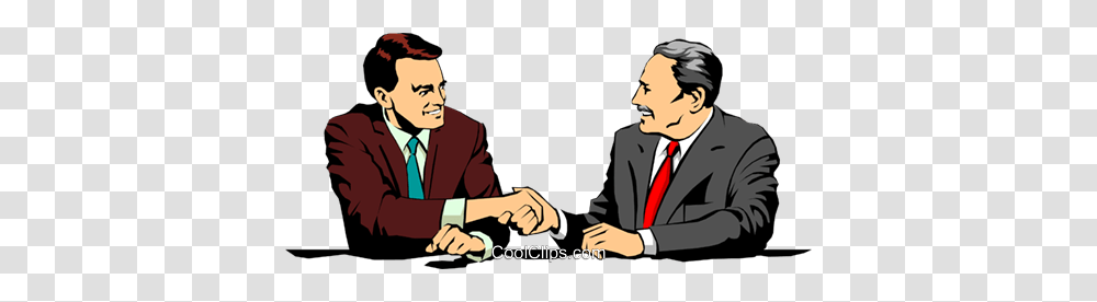 Men Meeting Royalty Free Vector Clip Art Illustration, Person, Human, Hand, Interview Transparent Png