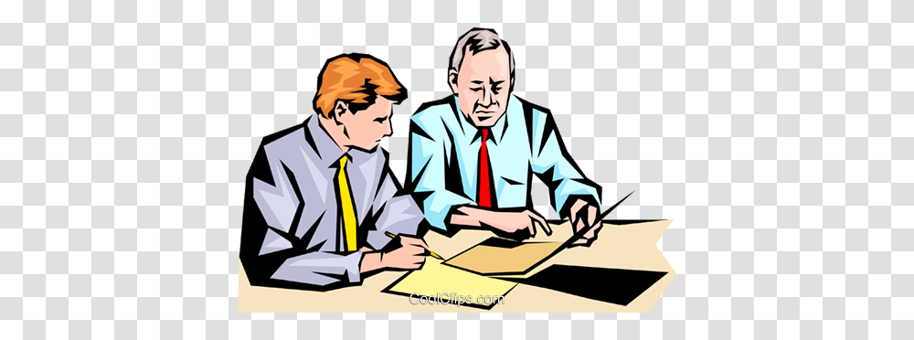 Men Meeting Royalty Free Vector Clip Art Illustration, Person, Human, Interview Transparent Png