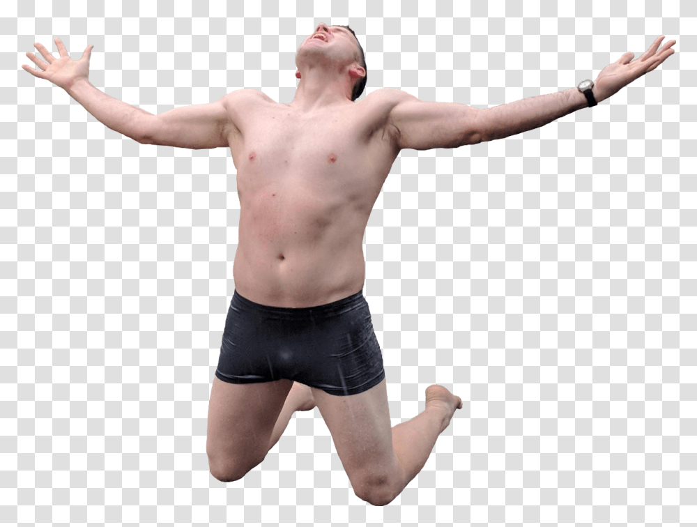 Men Naked Jumping, Back, Person, Human, Standing Transparent Png