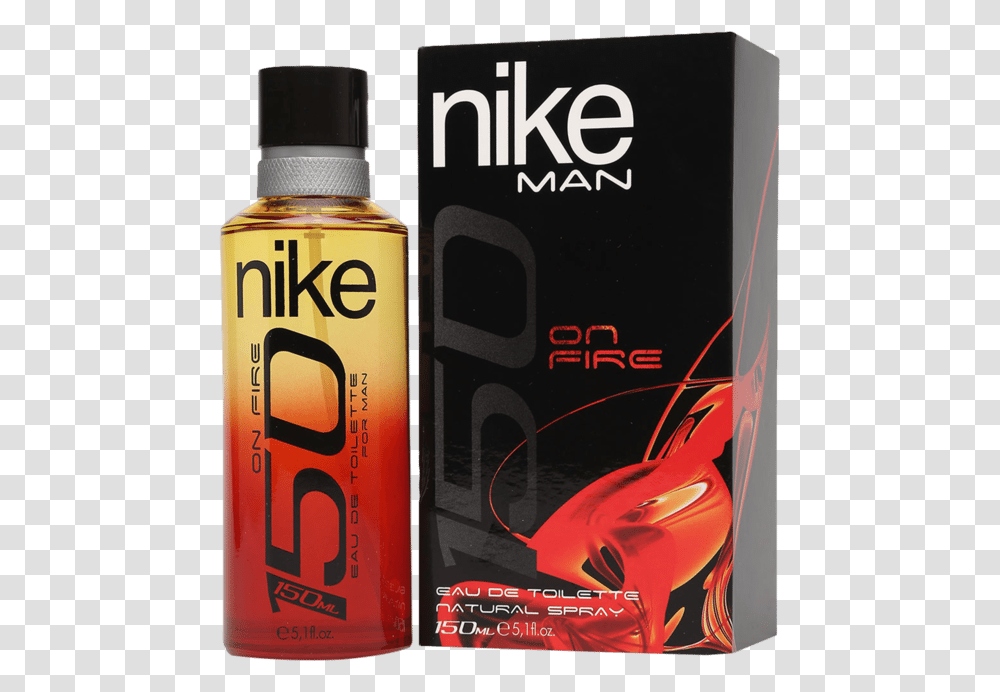 Men On Fire Edt 150ml Nike 150 On Fire, Bottle, Cosmetics, Aftershave, Perfume Transparent Png