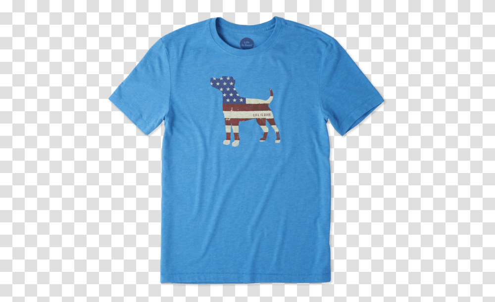 Men's Americana Dog Cool Tee T Shirt, Apparel, T-Shirt, Sleeve Transparent Png