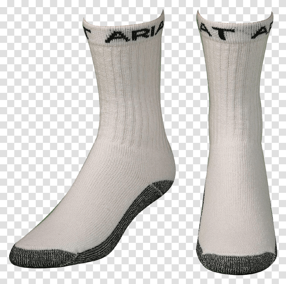 Men's Ariat 3 Pack Workboot Socks White Sock, Apparel, Shoe, Footwear Transparent Png