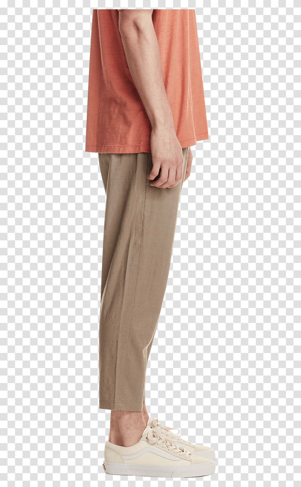 Men's Crop Trouser Sand Pocket, Pants, Shoe, Person Transparent Png