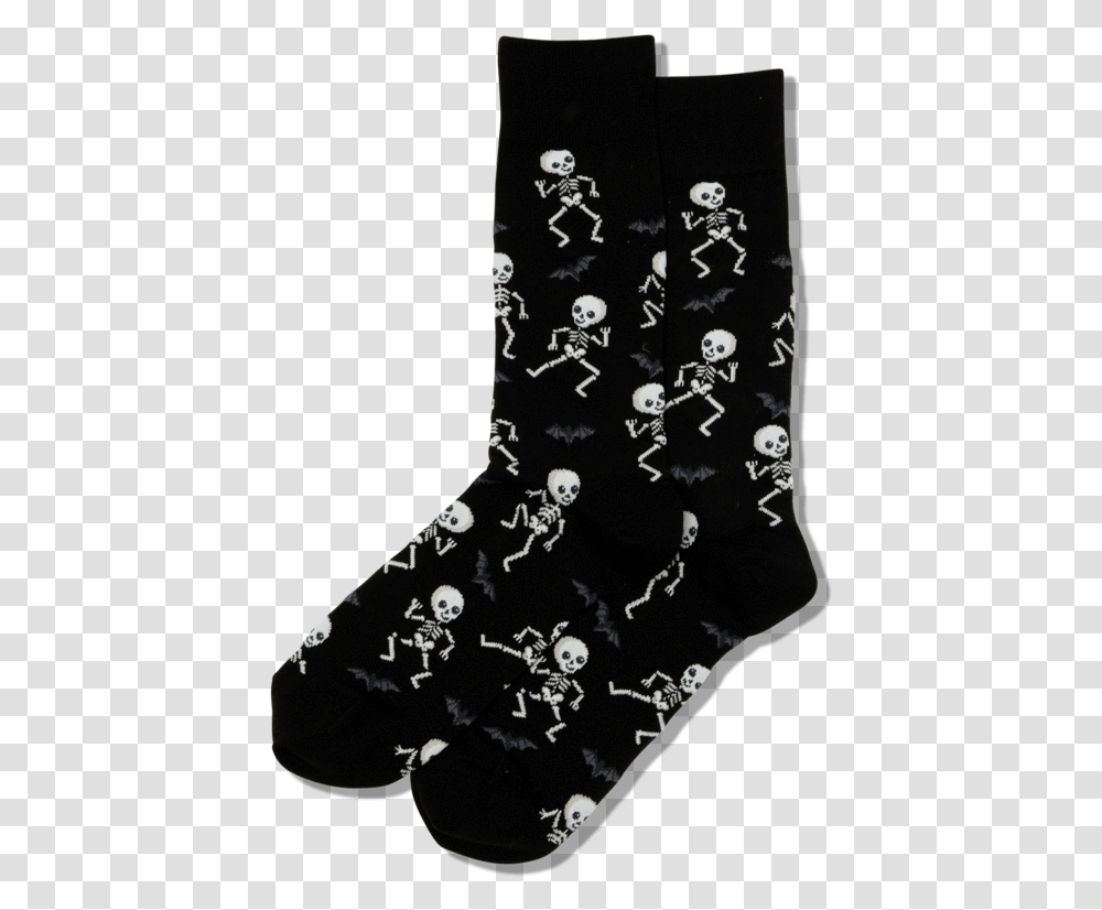 Men's Dancing Skeletons SocksClass Slick Lazy Image Sock, Apparel, Bandana, Headband Transparent Png