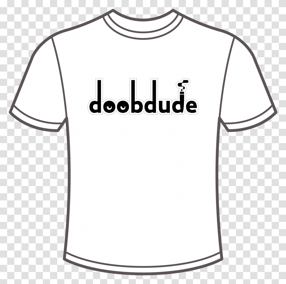 Men's Doobdude Logo White T Shirt Active Shirt, Apparel, T-Shirt Transparent Png