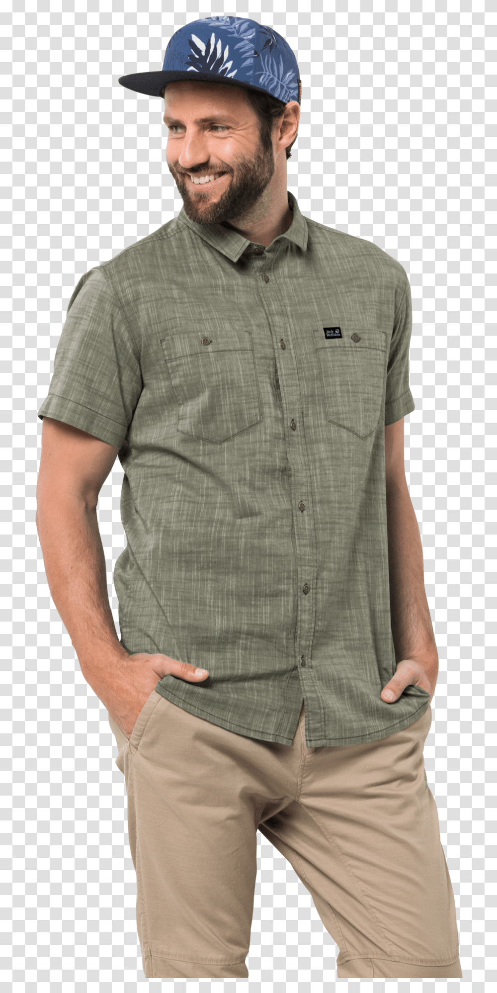Men's Emerald Lake Shirt Jack Wolfskin Emerald Lake Shirt M, Apparel, Person, Human Transparent Png