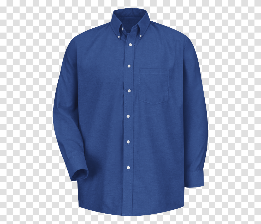 Men's Long Sleeve Executive Oxford Dress Shirt Button, Apparel, Person, Human Transparent Png