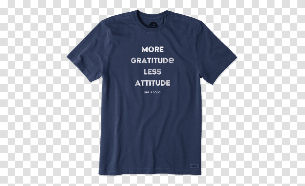 Men's More Gratitude Crusher Tee Active Shirt, Apparel, T-Shirt Transparent Png
