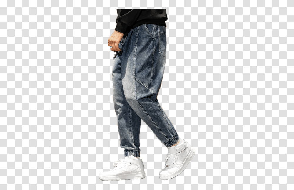 Men's Plus Pants Pocket Solid Color Denim Pants Pocket, Apparel, Shoe, Footwear Transparent Png