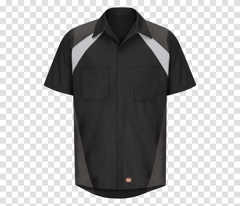 Men's Short Sleeve Tri Color Shop Shirt, Coat, Overcoat, Fleece Transparent Png