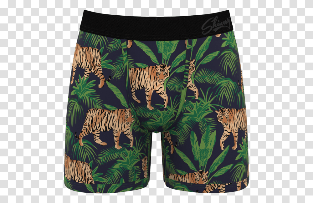 Men's Tiger Boxers Board Short, Apparel, Shorts, Wildlife Transparent Png