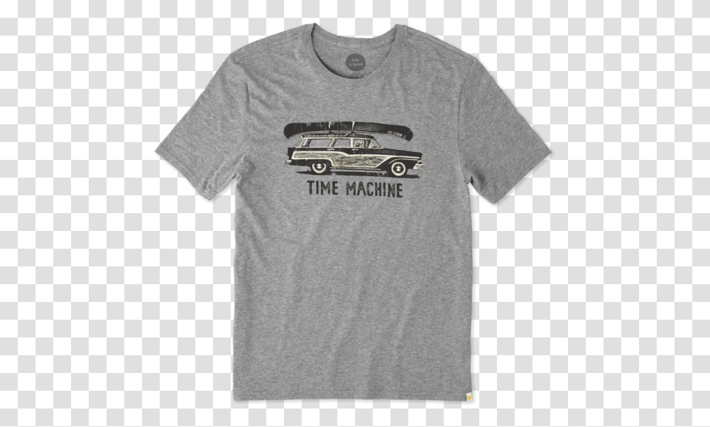 Men's Time Machine Wagon Smooth Tee Bears Beets Battlestar Galactica Shirt, Apparel, T-Shirt, Car Transparent Png