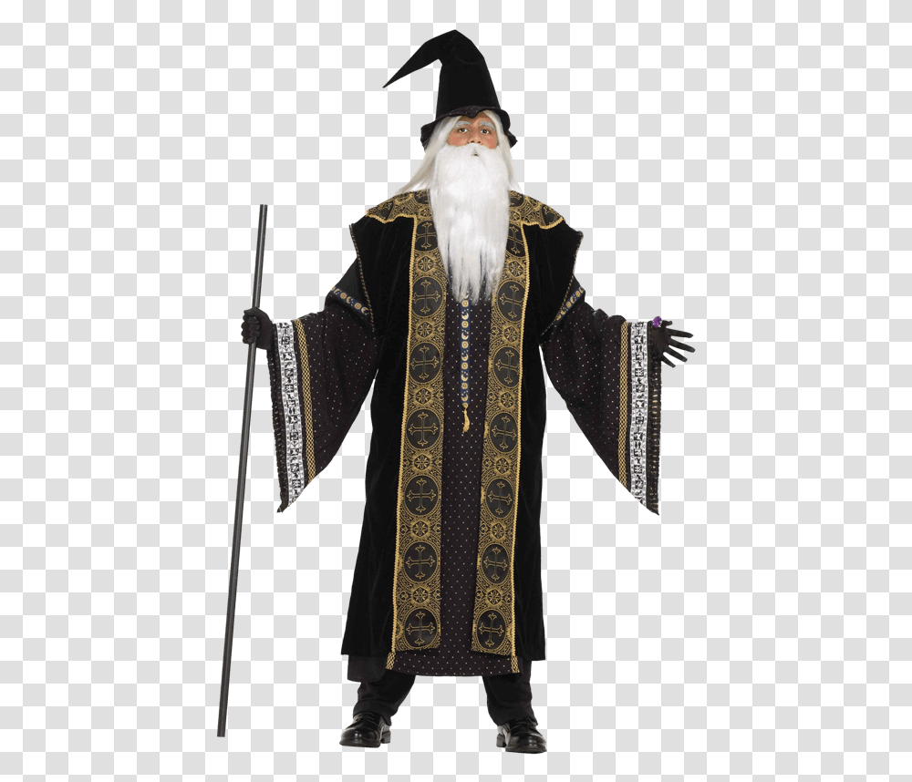 Men's Wizard Costume, Apparel, Fashion, Cloak Transparent Png