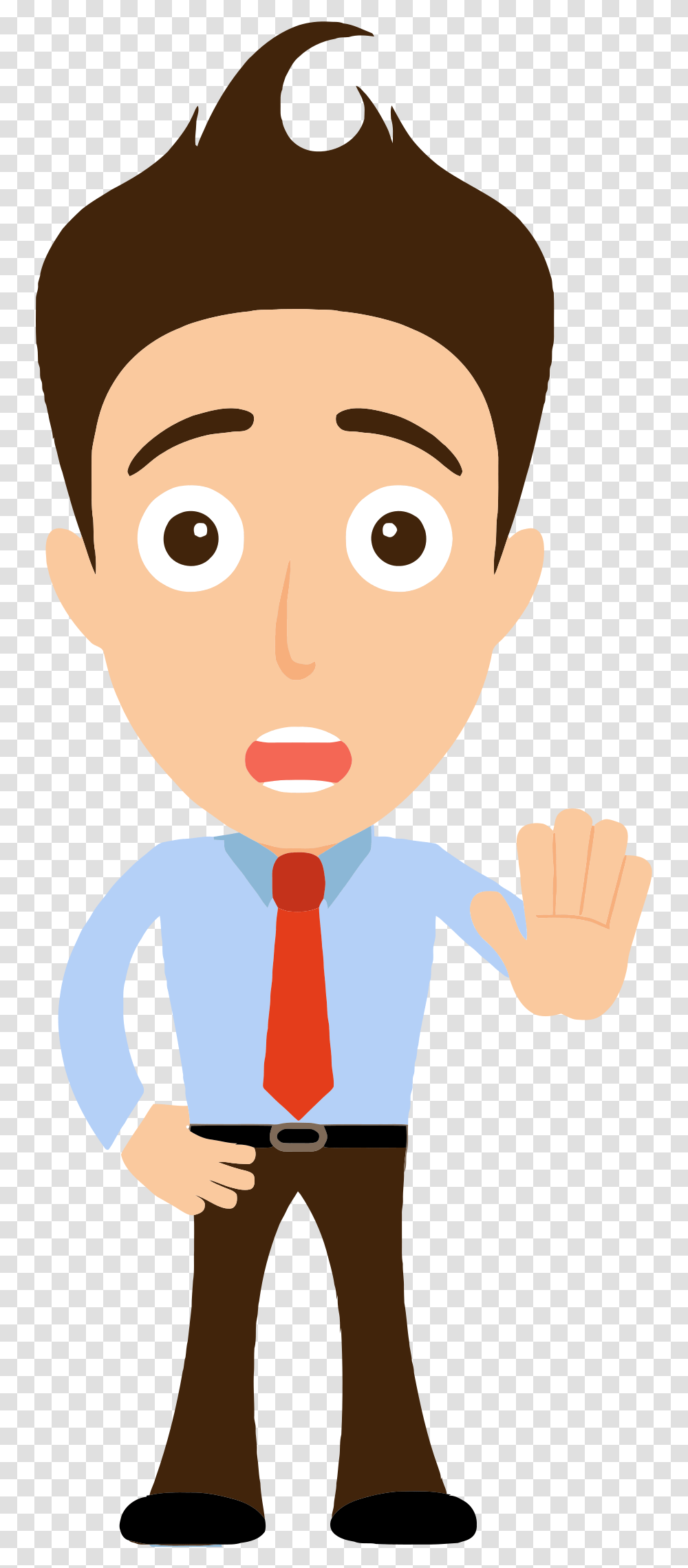 Men Stopping Hombre Parado Person Clipart, Human, Face, Tie, Accessories Transparent Png